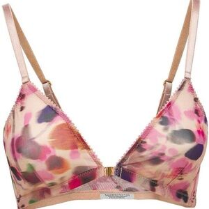 Luisaviaroma UNDERPROTECTION Rania Printed Mesh Triangle Bra size small